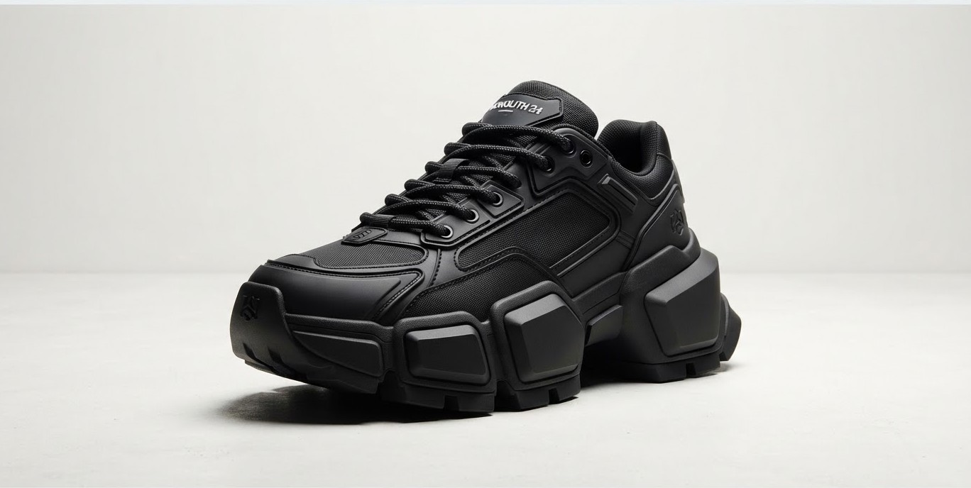 Chunky Trail Runner — Obsidian/Coal